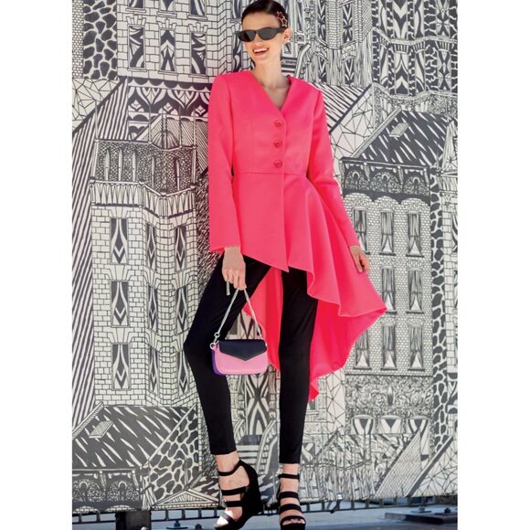 Misses Asymmetrical Hem Jacket Sewing Pattern M8048 McCalls Sizes 6-14 - Picture 6 of 8